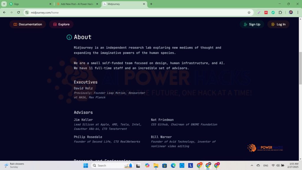 Midjourney AI Dashboard