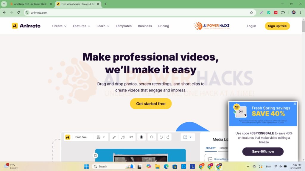 Animoto Best AI Video Generation Tools