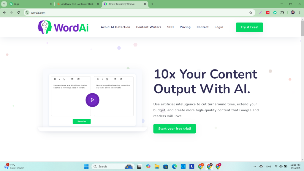 WordAI: Transform Text into Human-like Content