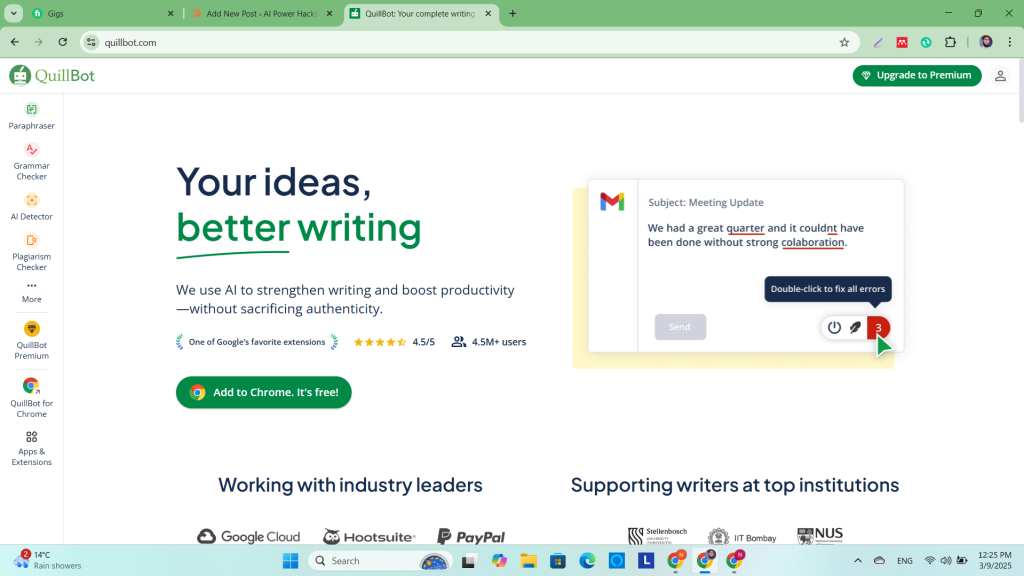 Quillbot: Transform Text into Human-like Content